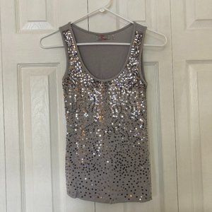 Sequin Tank Top Small